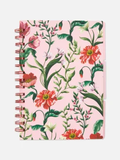 Notizbücher|Primark A5-Notizbuch Mit Blumenmuster Rosa