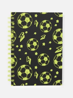 Notizbücher|Primark A5-Notizbuch Mit Fußballmotiv Marineblau