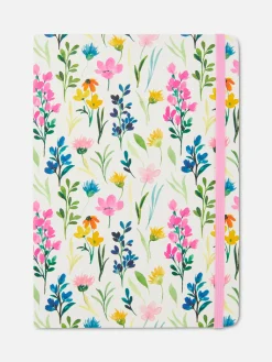 Notizbücher|Primark A5-Notizbuch Mit Kunstledereinband Und Blumenmuster Multi