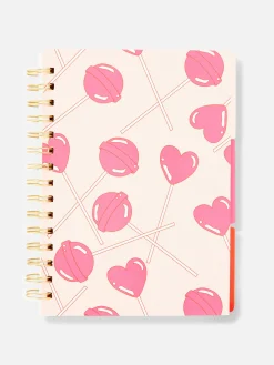 Notizbücher|Primark A5-Notizbuch Mit Lutscherdesign Rosa