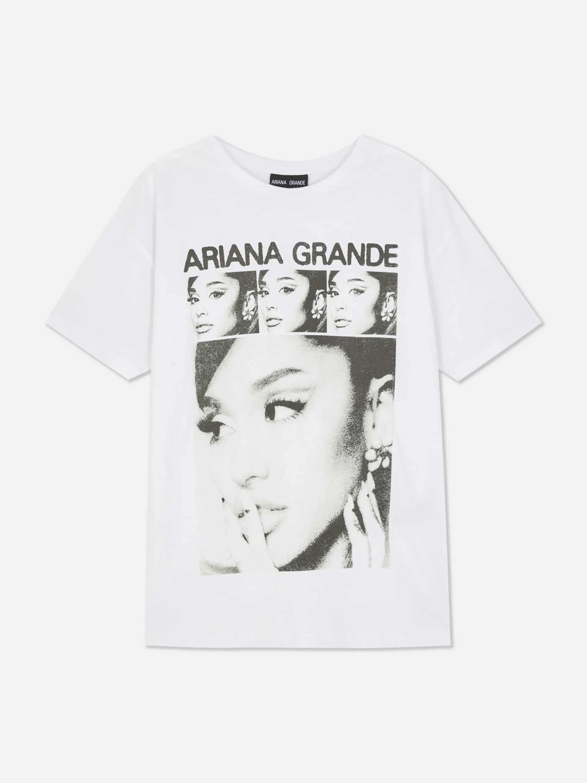 Tops Und T-Shirts|Primark „Ariana Grande“ T-Shirt Mit Grafik Weiß