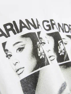 Tops Und T-Shirts|Primark „Ariana Grande“ T-Shirt Mit Grafik Weiß