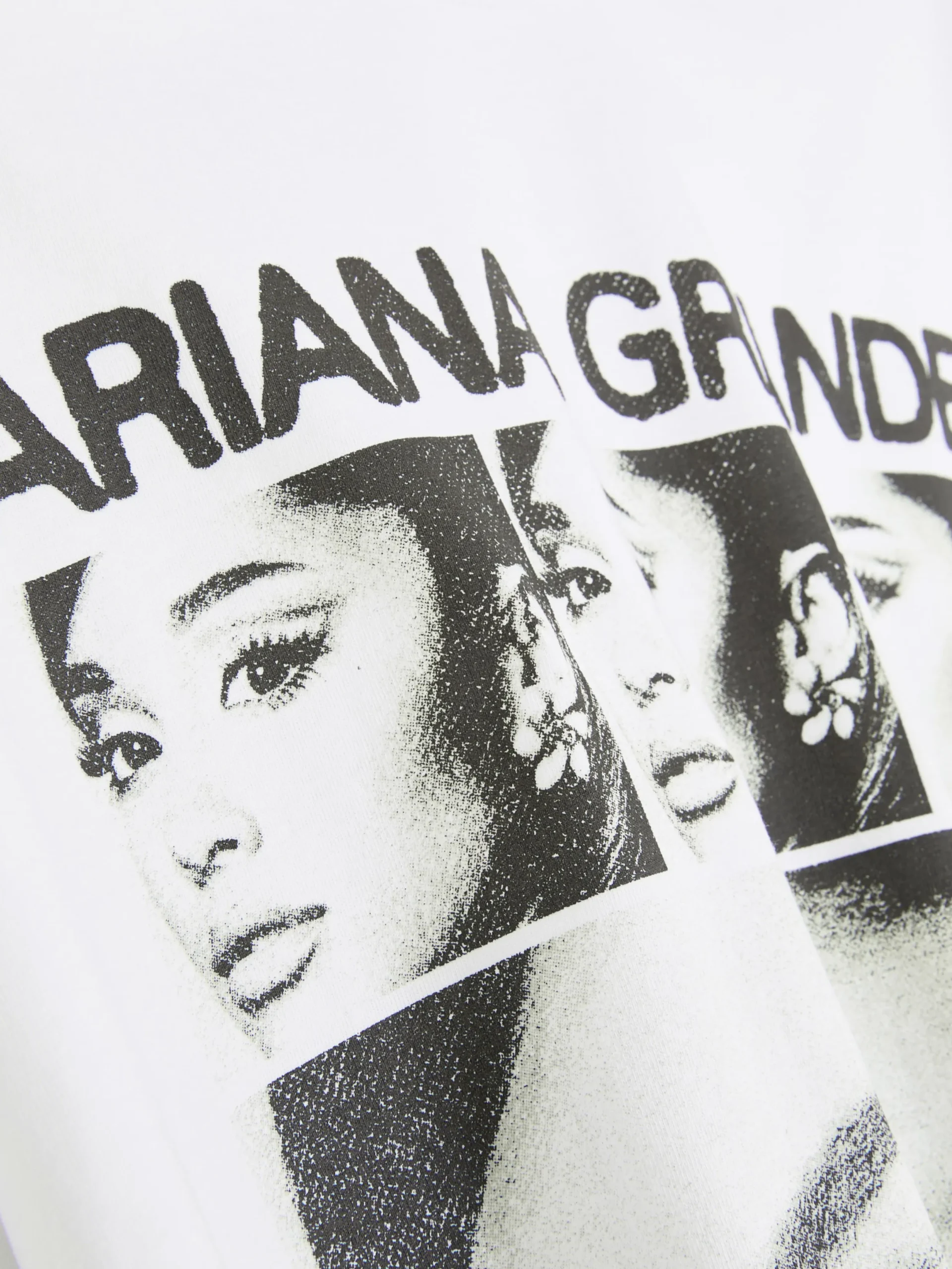 Tops Und T-Shirts|Primark „Ariana Grande“ T-Shirt Mit Grafik Weiß
