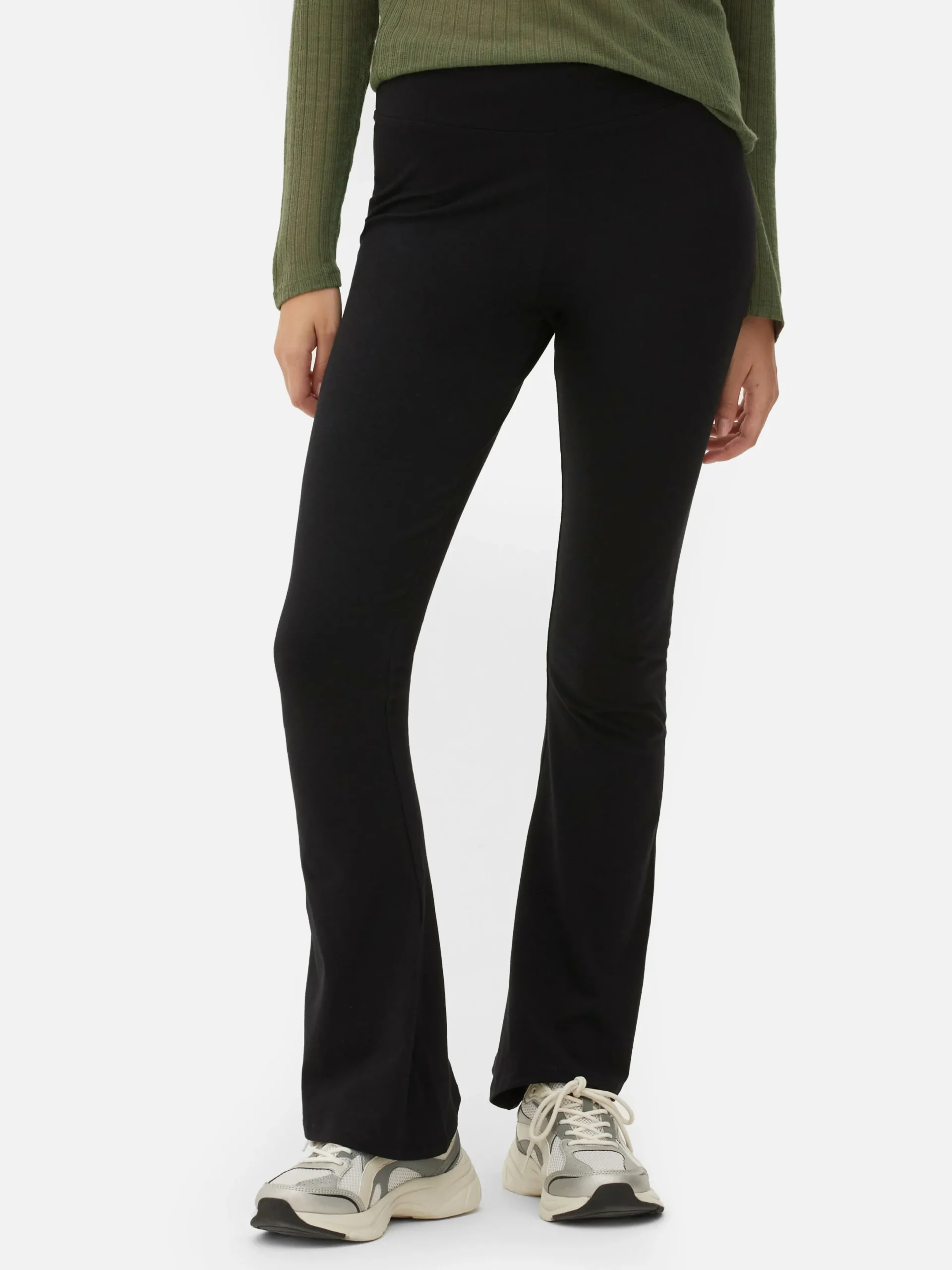 Hosen Und Leggings|Primark Ausgestellte Jerseyleggings Mit Hohem Bund Schwarz