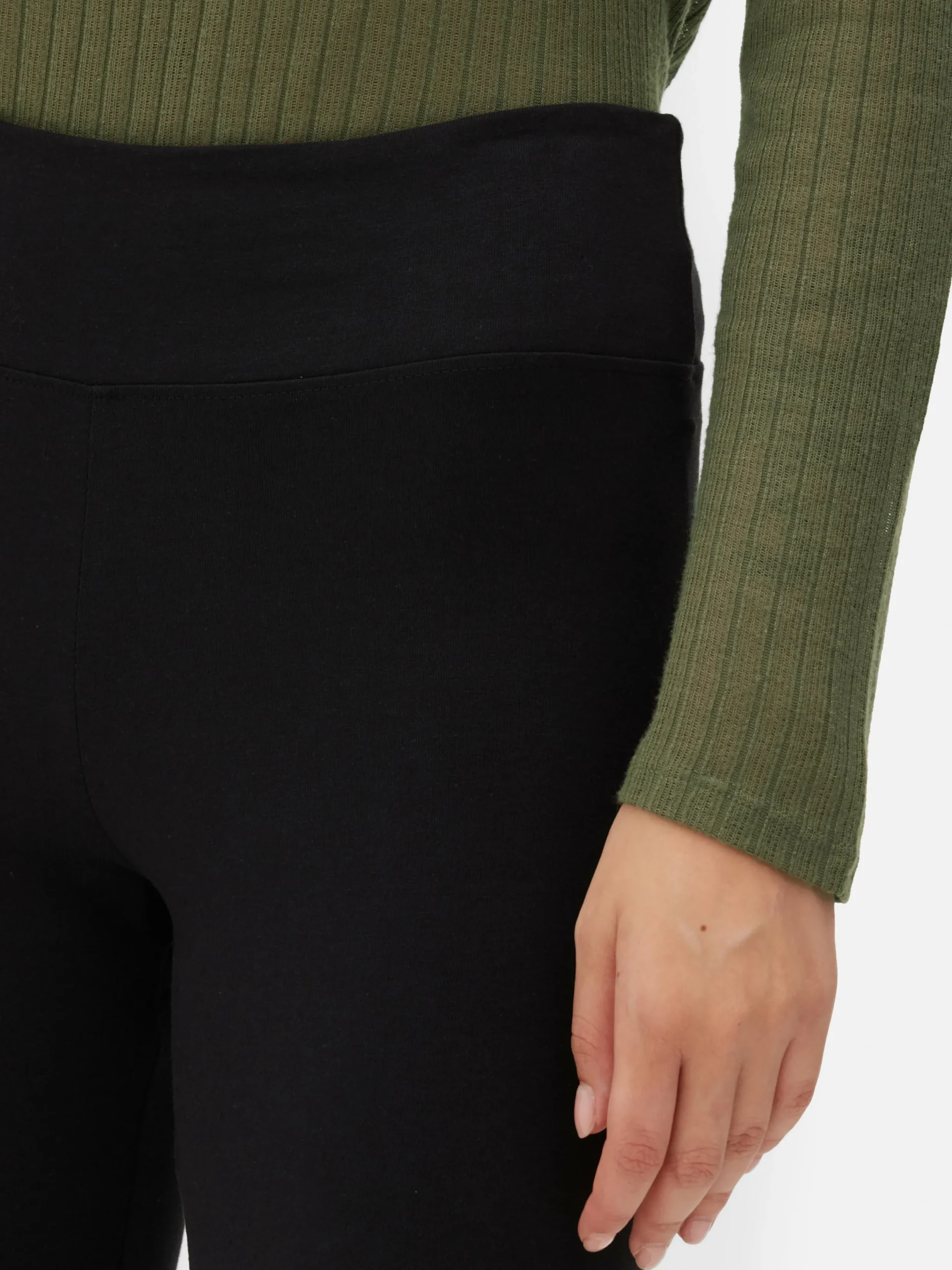 Hosen Und Leggings|Primark Ausgestellte Jerseyleggings Mit Hohem Bund Schwarz
