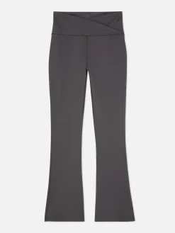 Fitnesskleidung Und Activewear|Primark Ausgestellte Yoga-Leggings Mit V-Taille Anthrazitfarben