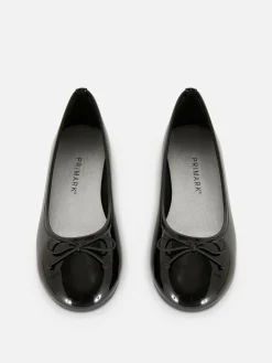 Flache Schuhe|Primark Ballerinas In Lackoptik Schwarz