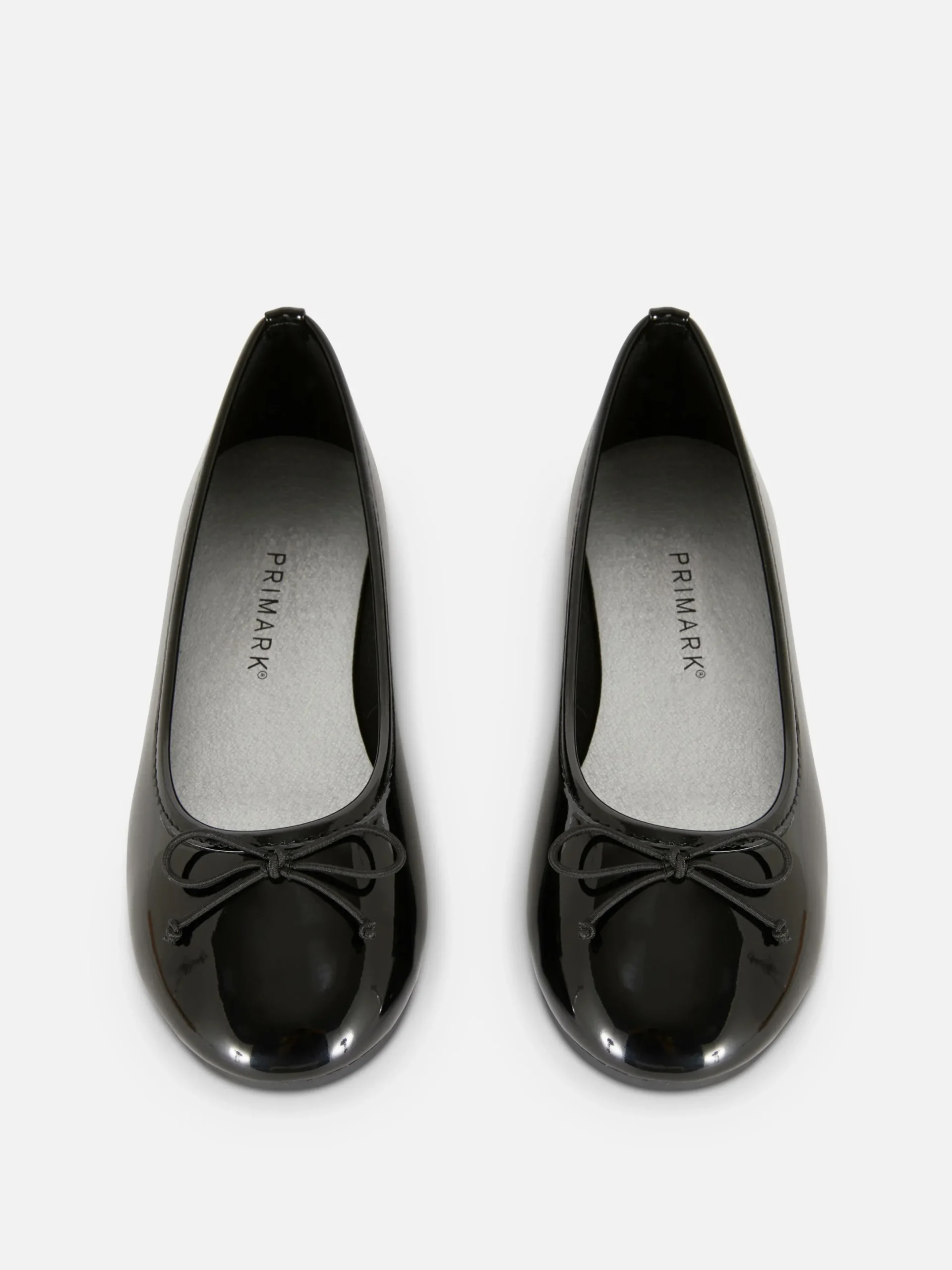 Flache Schuhe|Primark Ballerinas In Lackoptik Schwarz
