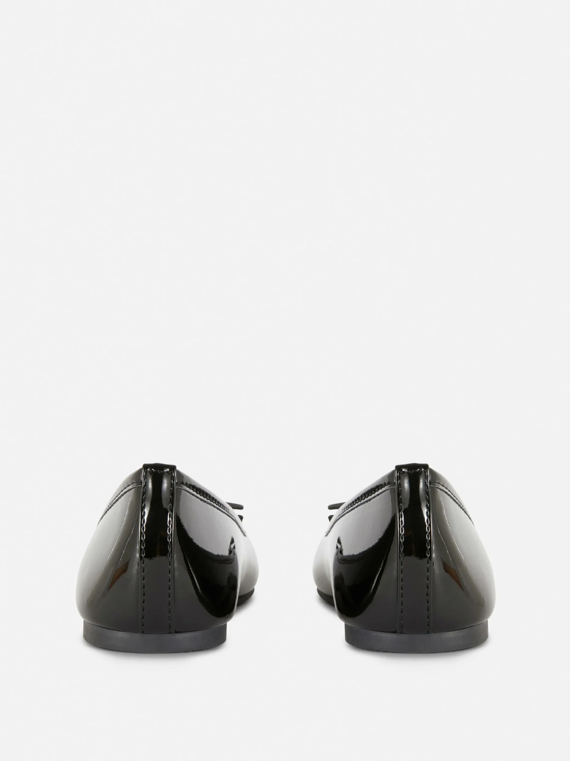 Flache Schuhe|Primark Ballerinas In Lackoptik Schwarz