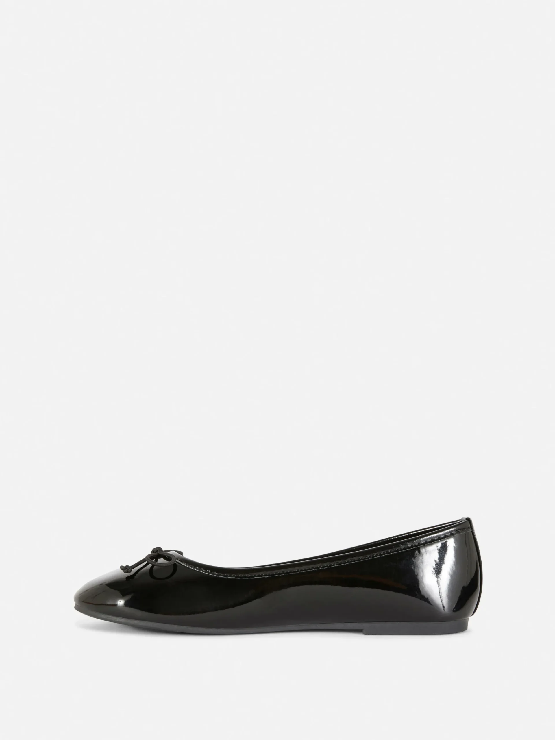 Flache Schuhe|Primark Ballerinas In Lackoptik Schwarz