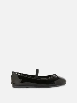 Flache Schuhe|Primark Ballerinas In Lackoptik Schwarz