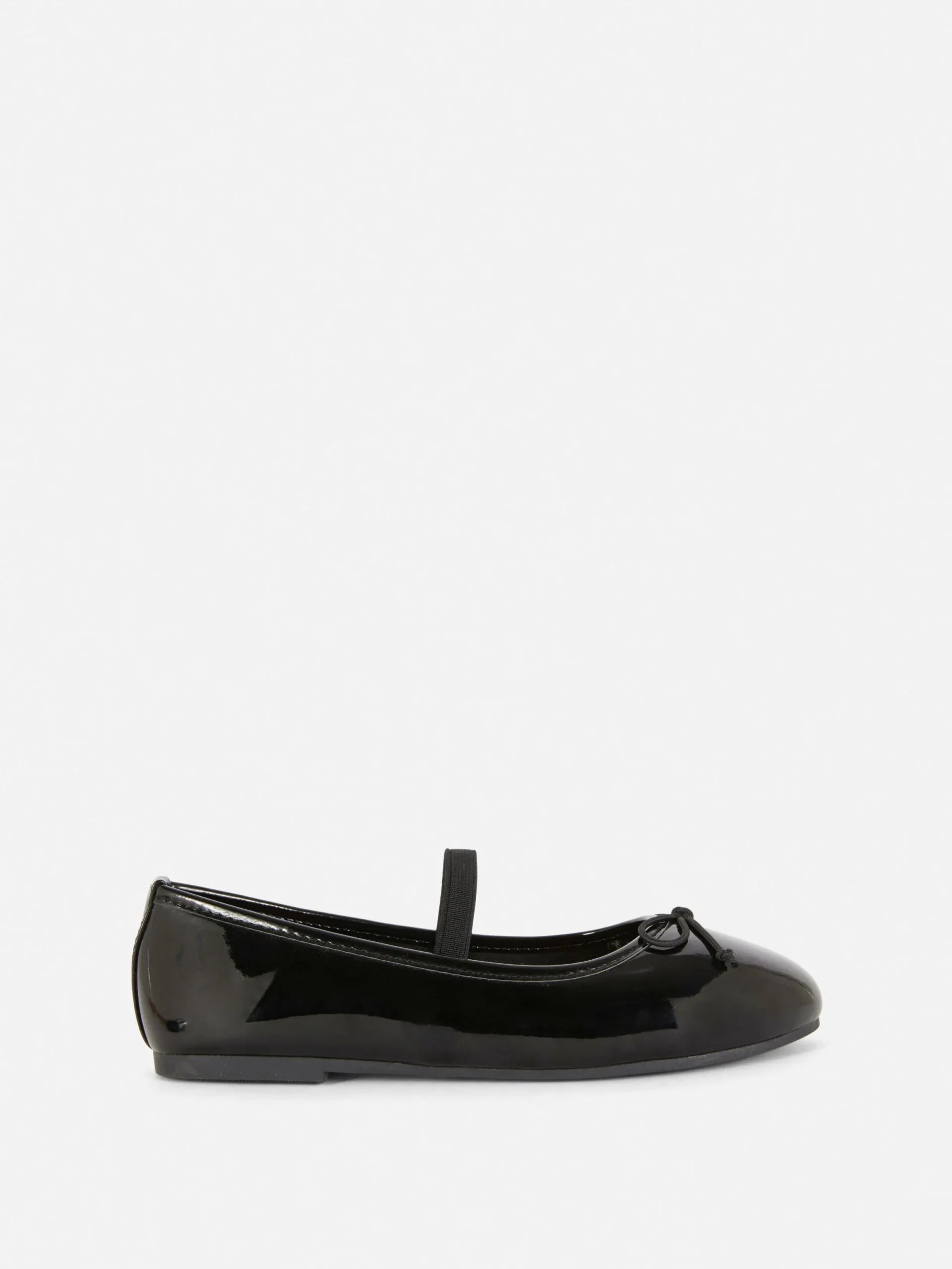 Flache Schuhe|Primark Ballerinas In Lackoptik Schwarz
