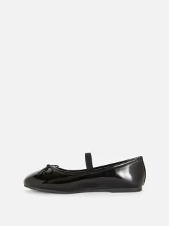 Flache Schuhe|Primark Ballerinas In Lackoptik Schwarz