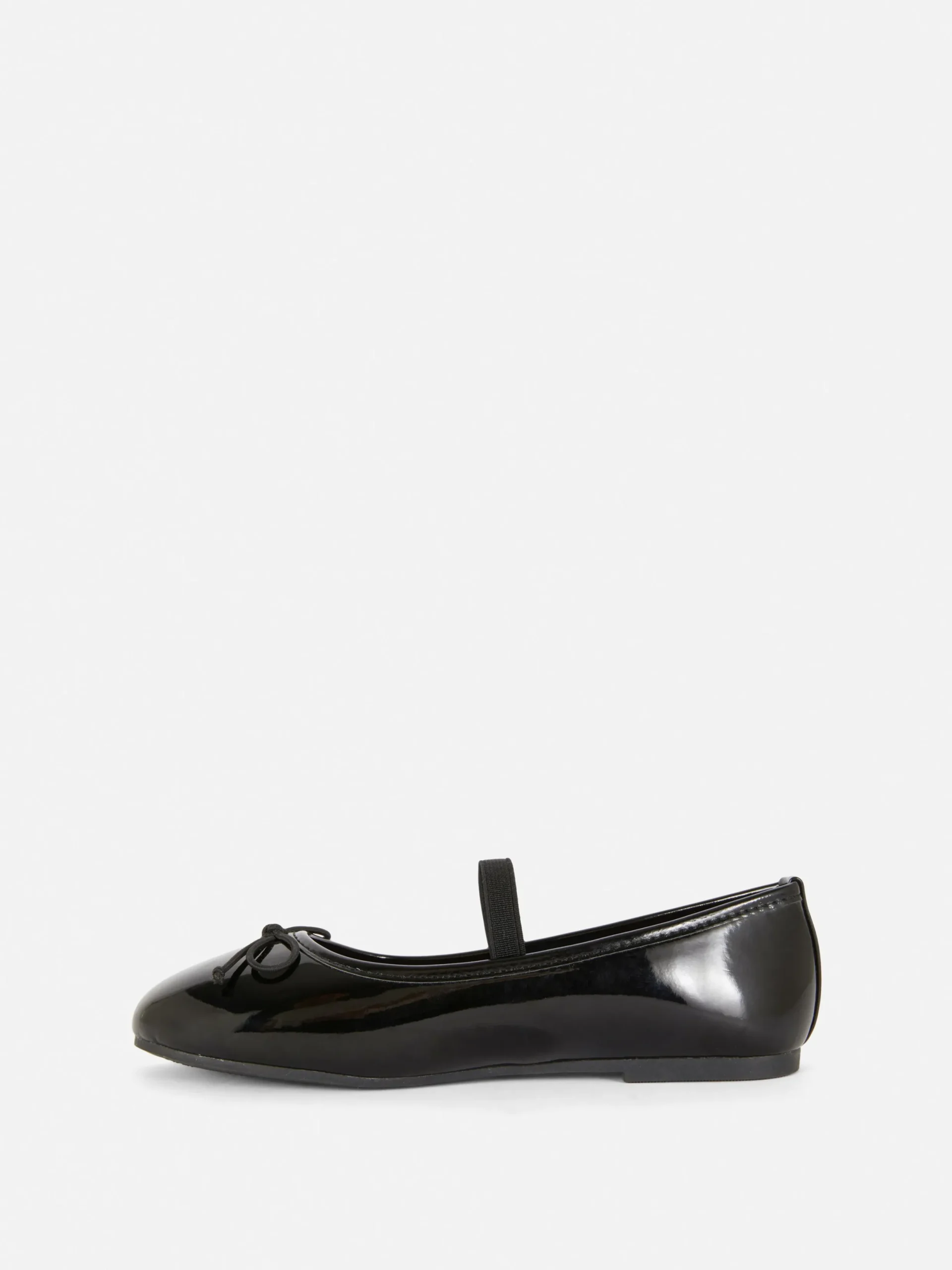 Flache Schuhe|Primark Ballerinas In Lackoptik Schwarz