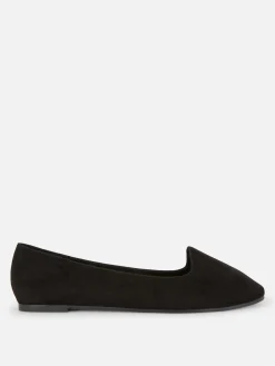 Flache Schuhe|Primark Ballerinas In Wildleder-Optik Schwarz