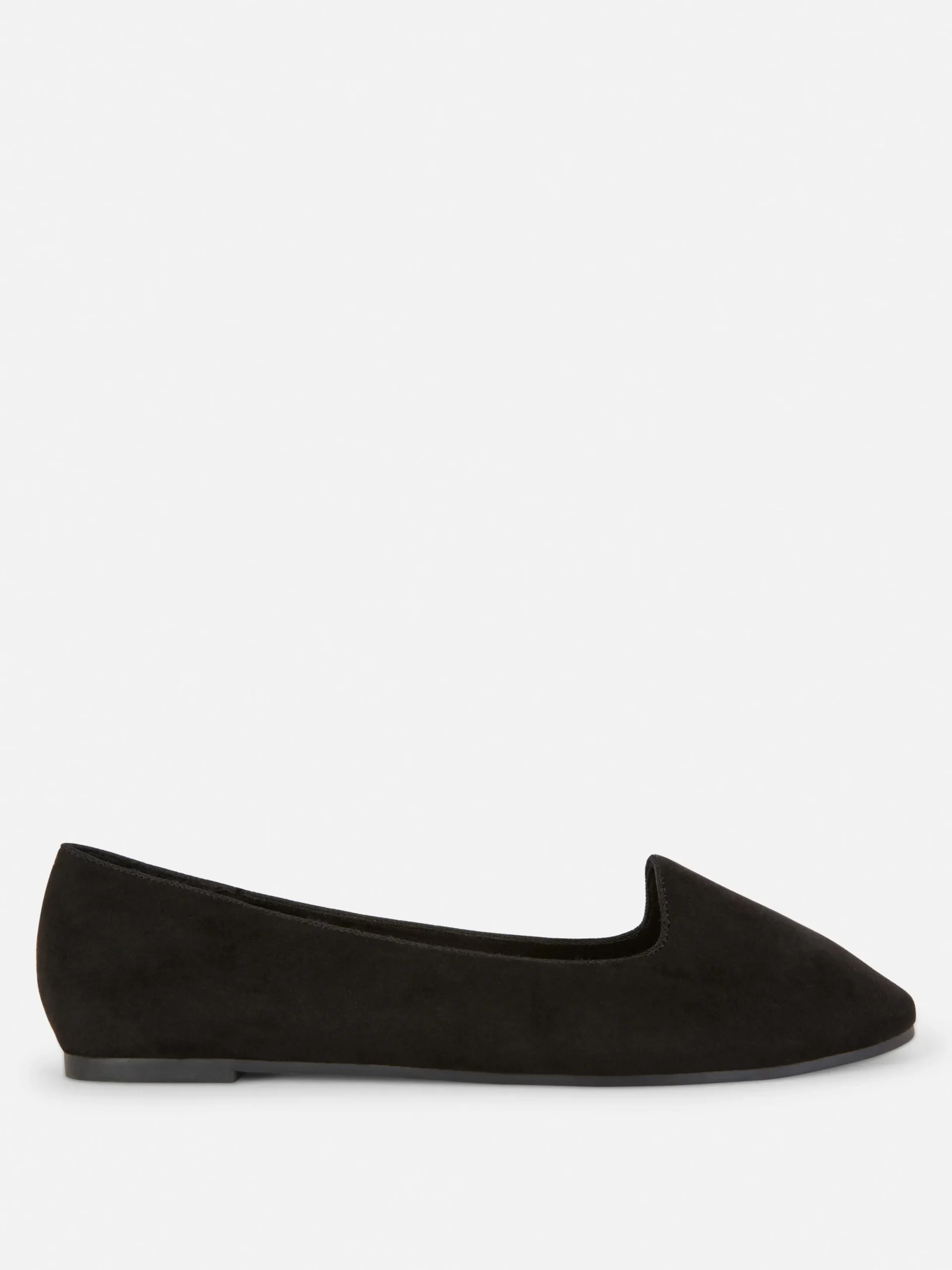 Flache Schuhe|Primark Ballerinas In Wildleder-Optik Schwarz