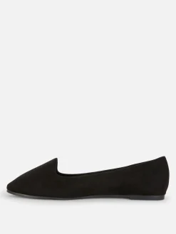 Flache Schuhe|Primark Ballerinas In Wildleder-Optik Schwarz