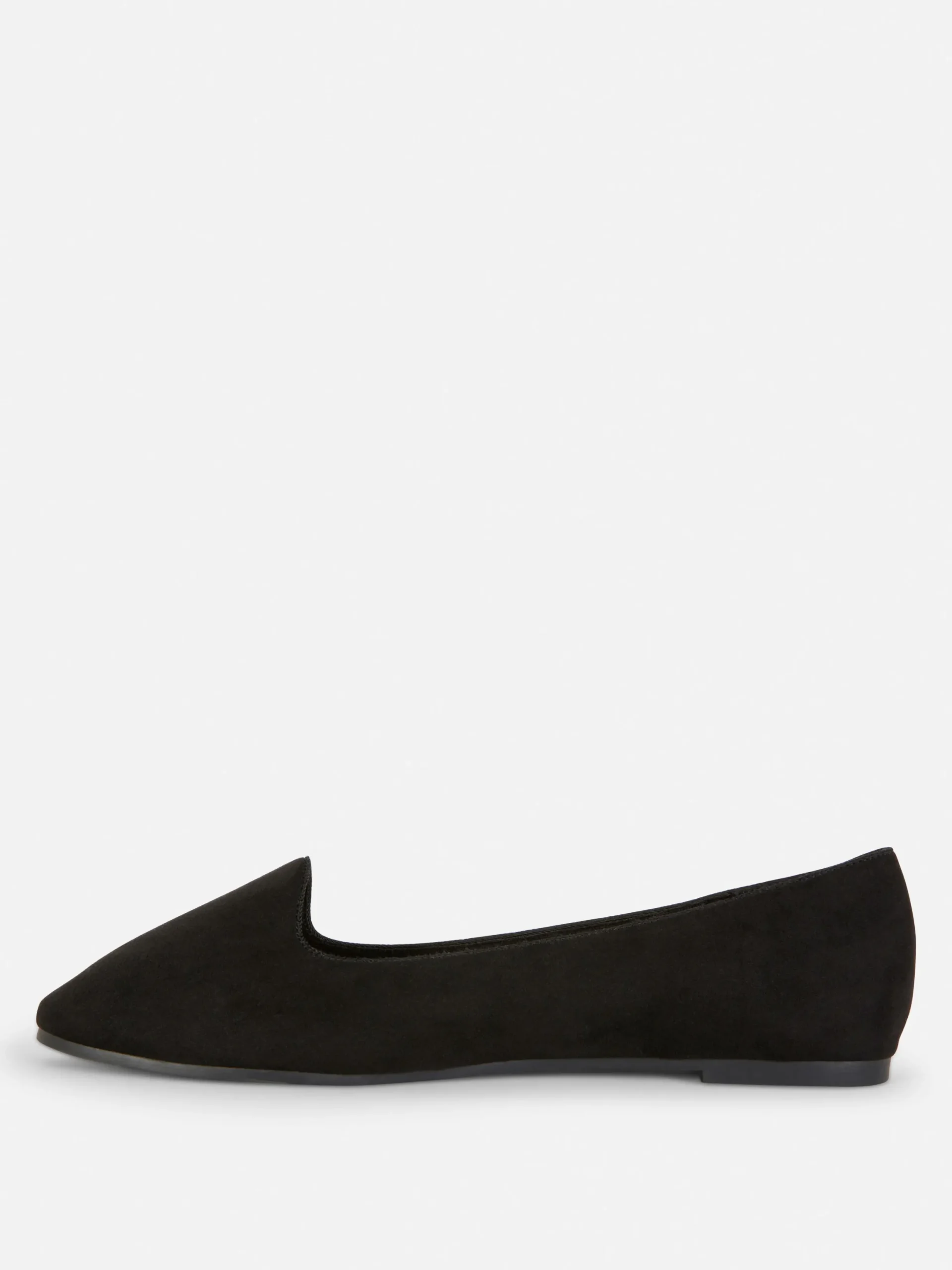 Flache Schuhe|Primark Ballerinas In Wildleder-Optik Schwarz