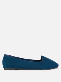 Flache Schuhe|Primark Ballerinas In Wildleder-Optik Marineblau