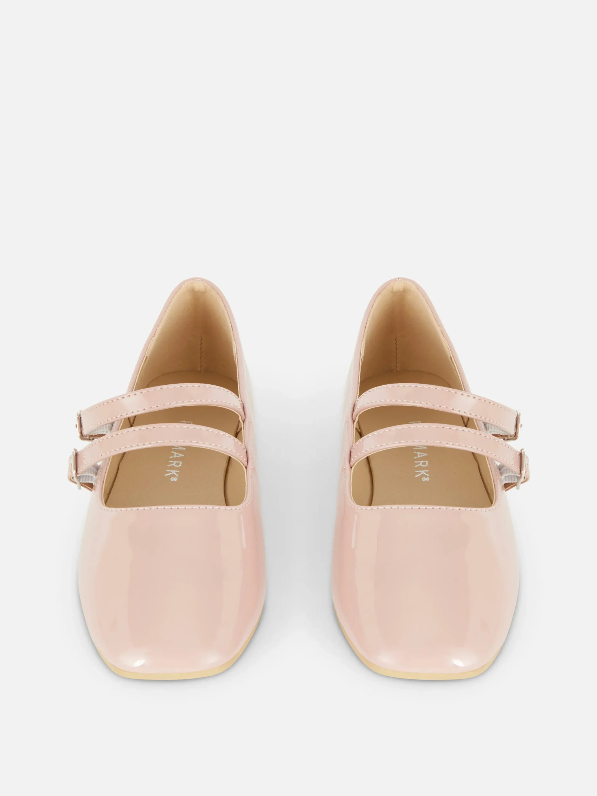 Flache Schuhe|Primark Ballerinas Mit Doppelriemchen Rosa