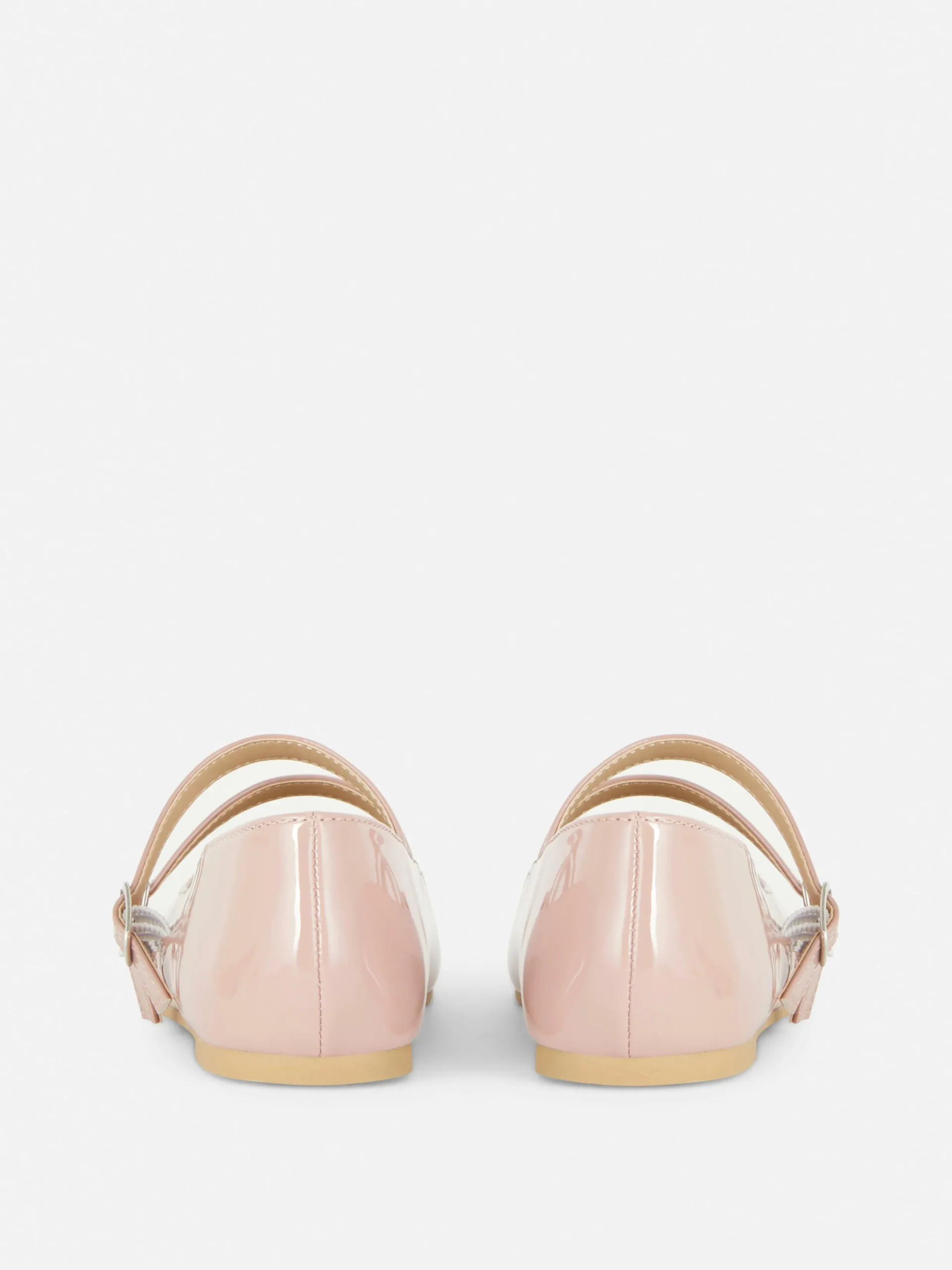 Flache Schuhe|Primark Ballerinas Mit Doppelriemchen Rosa