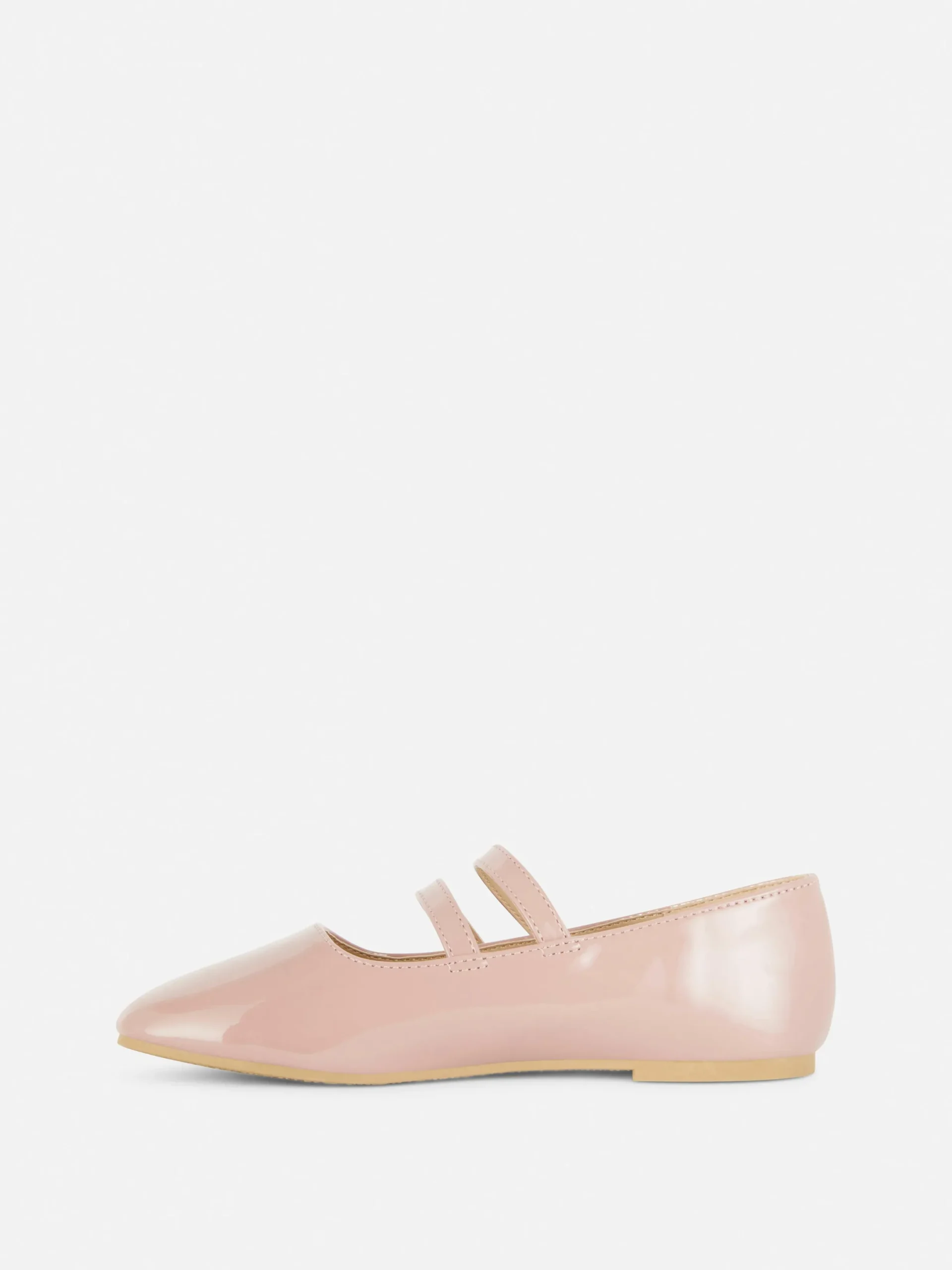 Flache Schuhe|Primark Ballerinas Mit Doppelriemchen Rosa