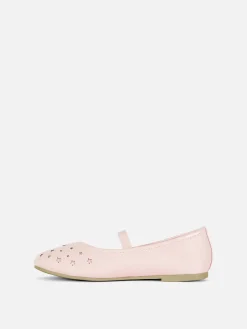 Flache Schuhe|Primark Ballerinas Mit Laser-Cuts In Sternenform Rosa