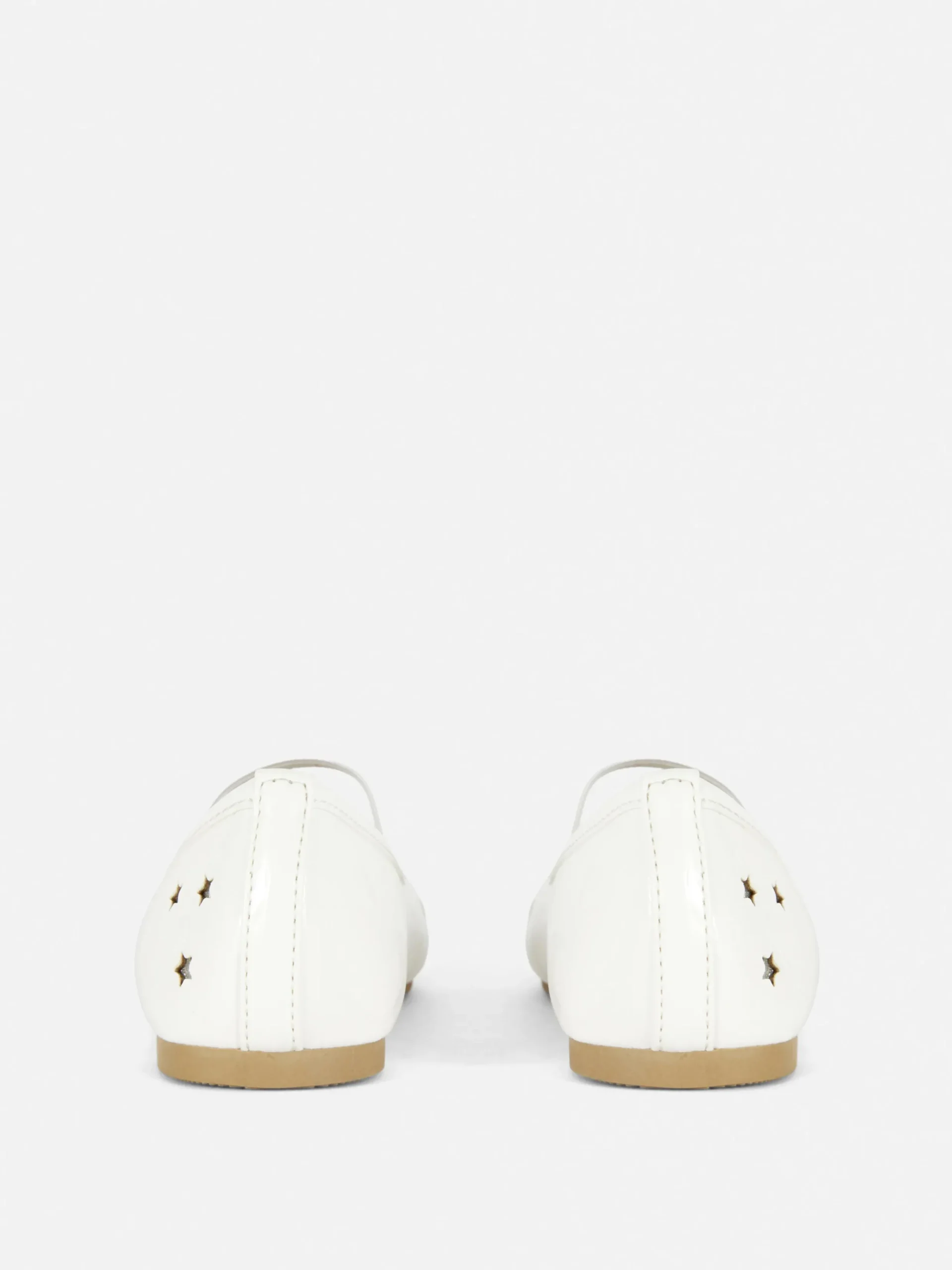 Flache Schuhe|Primark Ballerinas Mit Laser-Cuts In Sternenform Weiß