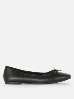 Flache Schuhe|Primark Ballerinas Mit Schleife Schwarz