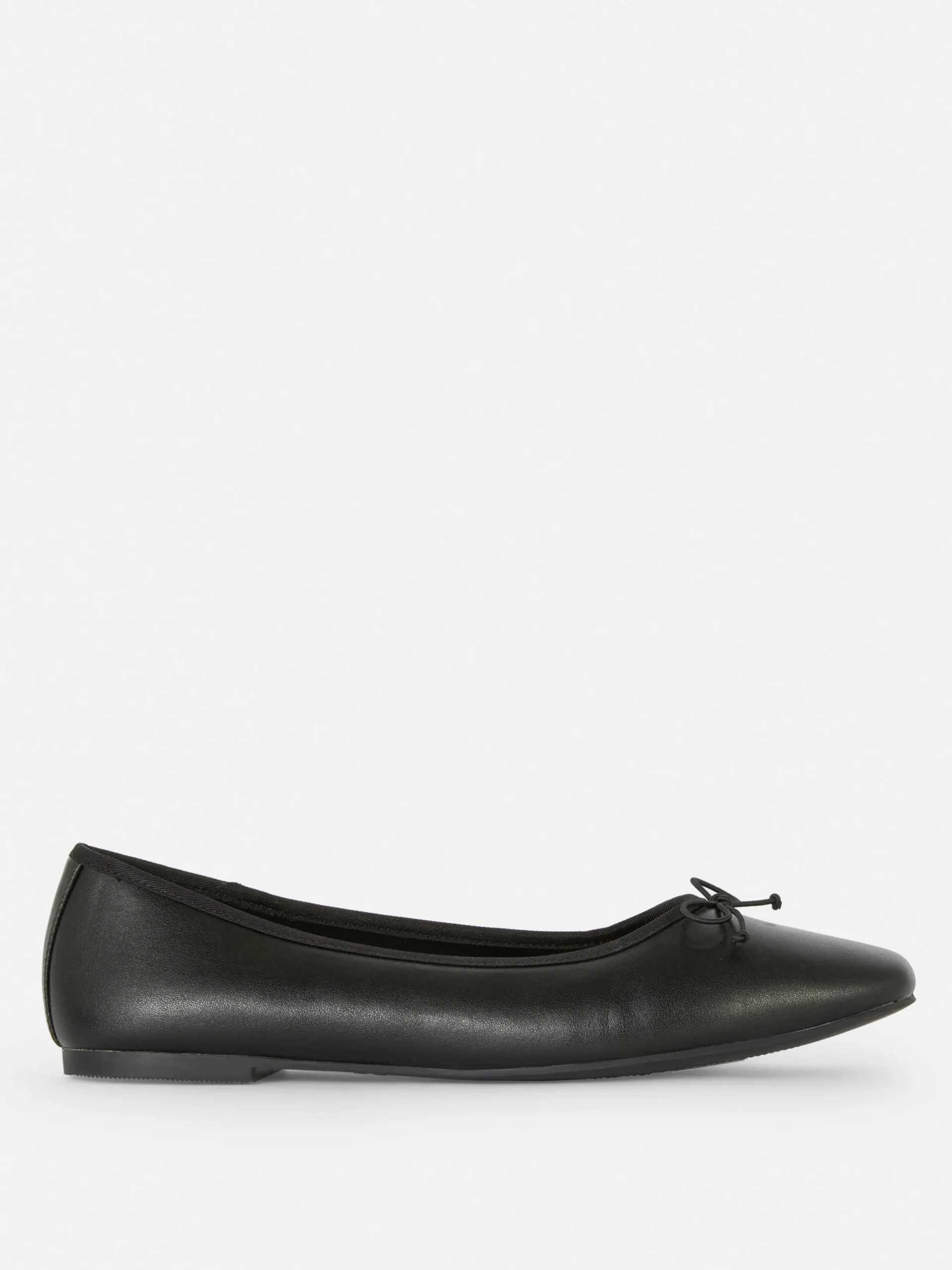 Flache Schuhe|Primark Ballerinas Mit Schleife Schwarz