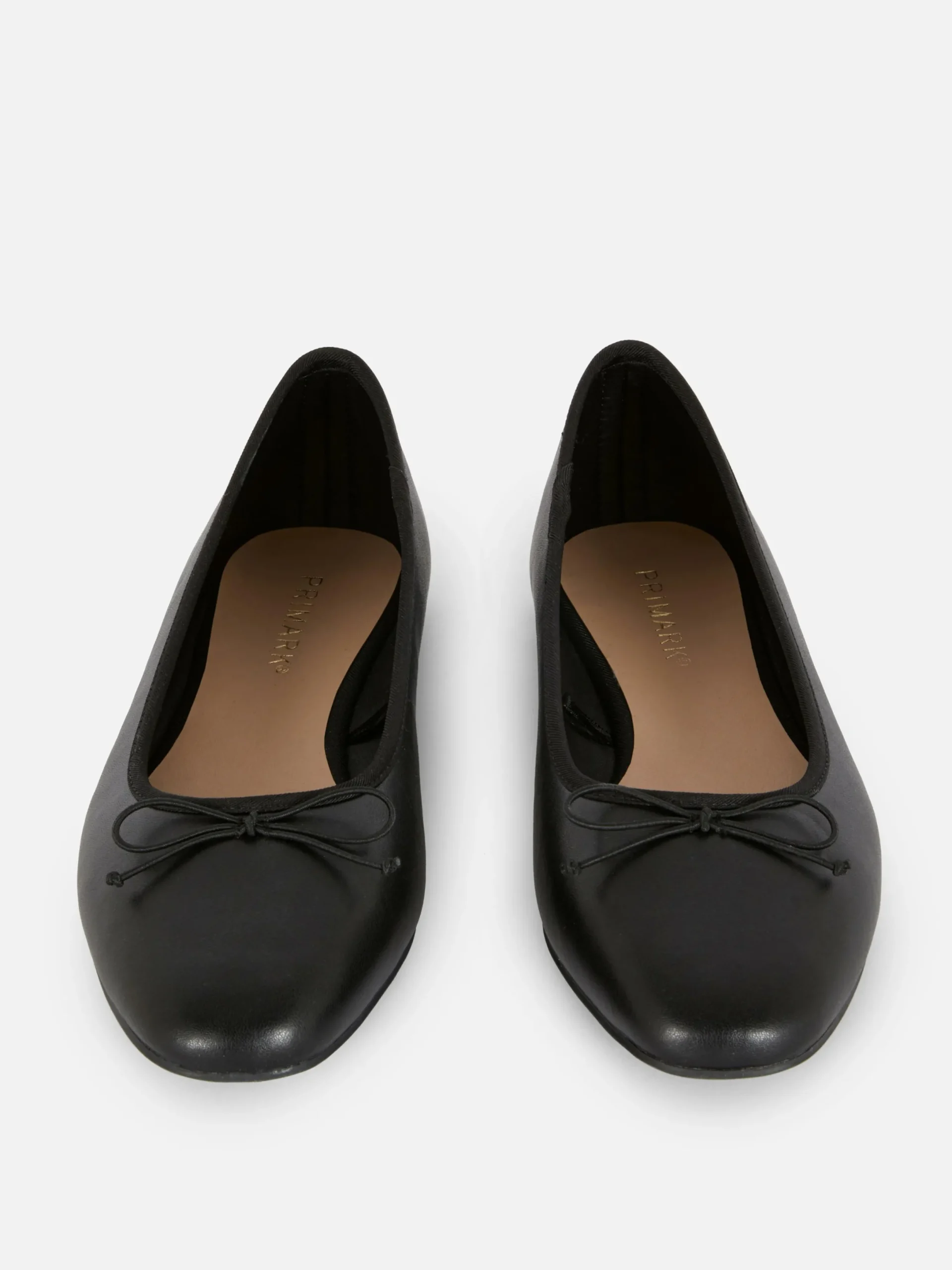 Flache Schuhe|Primark Ballerinas Mit Schleife Schwarz
