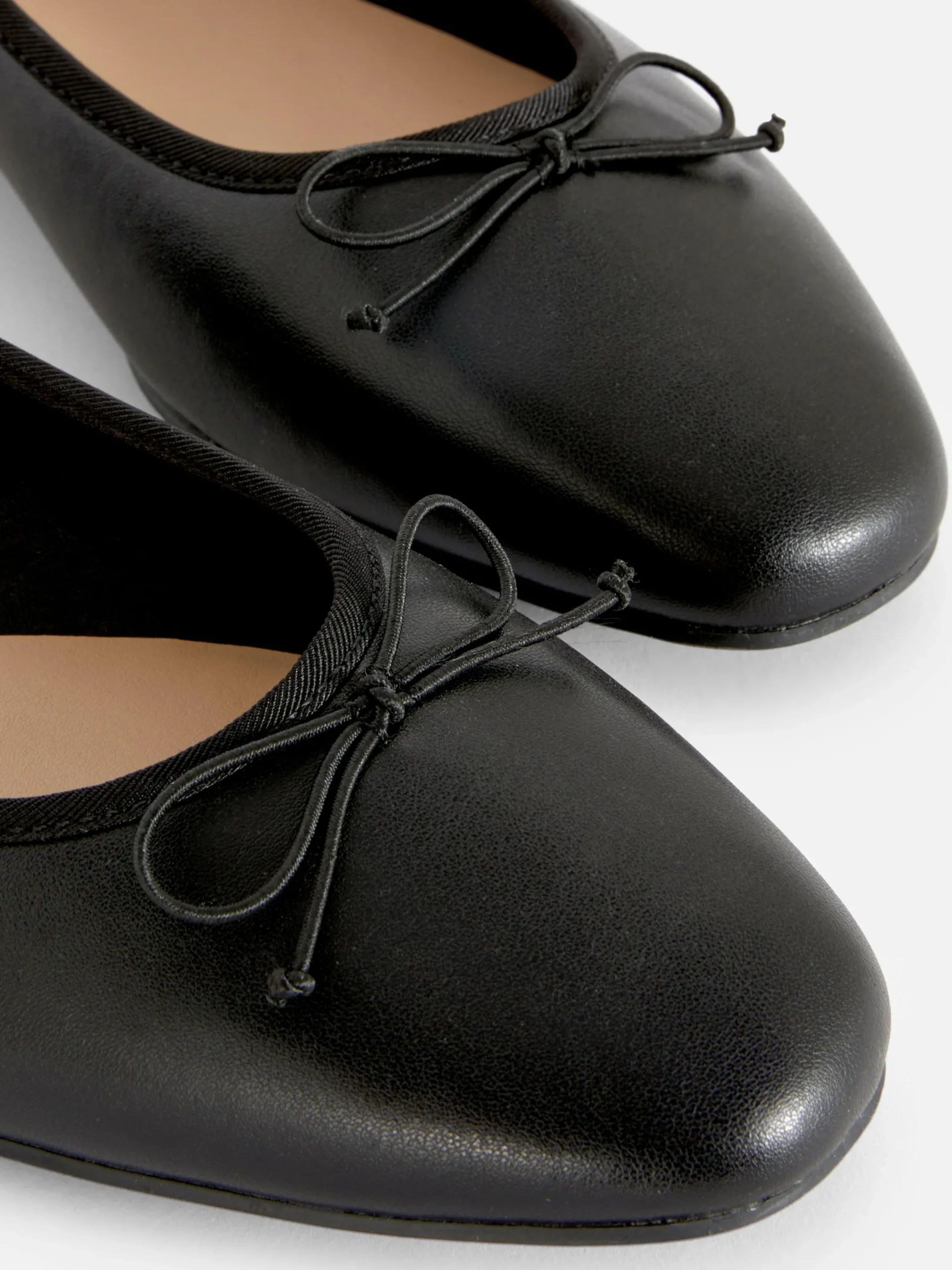 Flache Schuhe|Primark Ballerinas Mit Schleife Schwarz