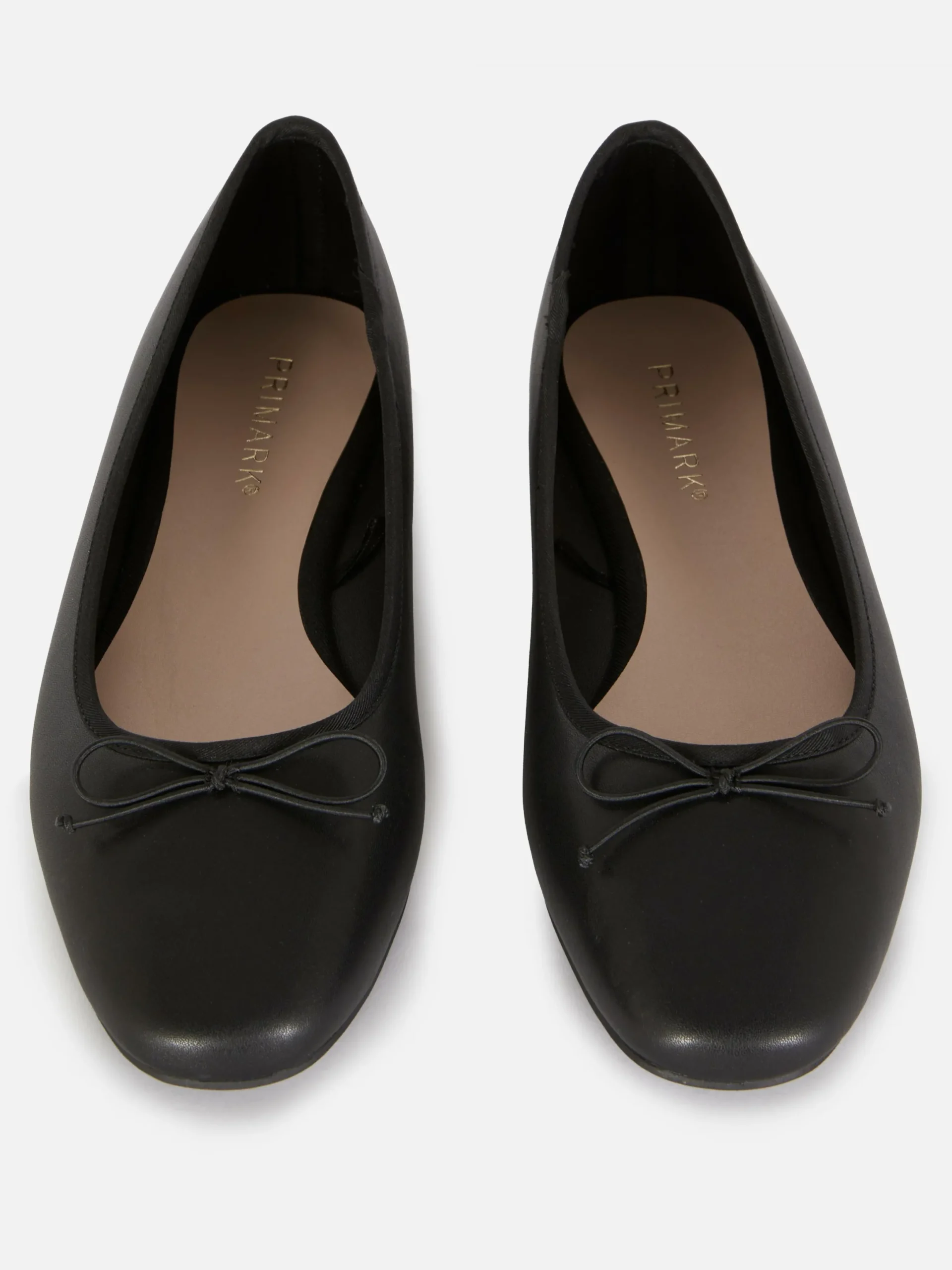 Flache Schuhe|Primark Ballerinas Mit Schleife Schwarz