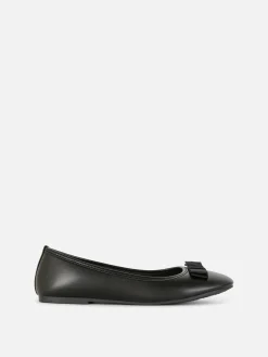 Flache Schuhe|Primark Ballerinas Mit Zierschleife Schwarz