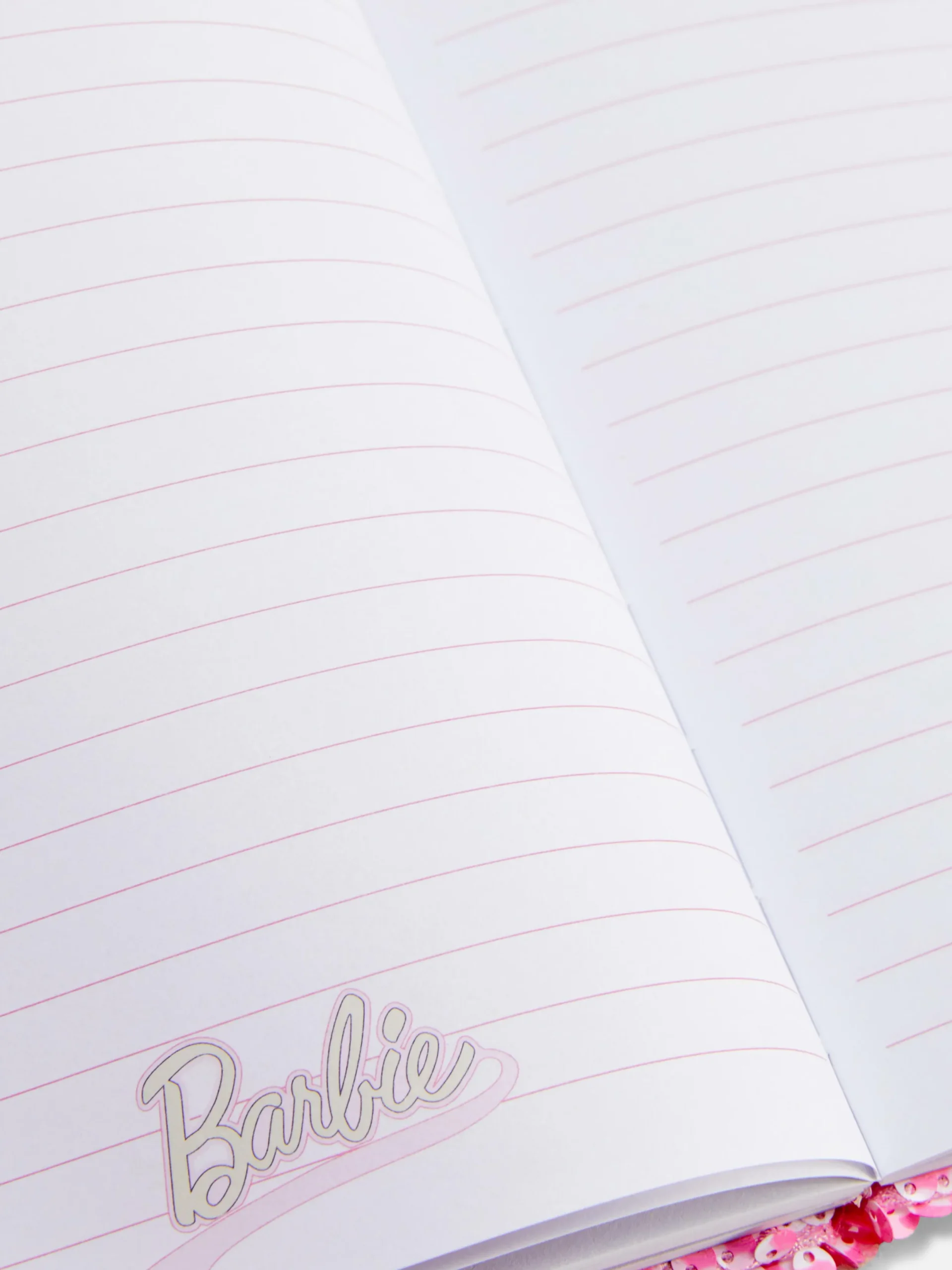 Notizbücher|Primark „Barbie“ A5-Notizbuch Mit Pailletten Rosa