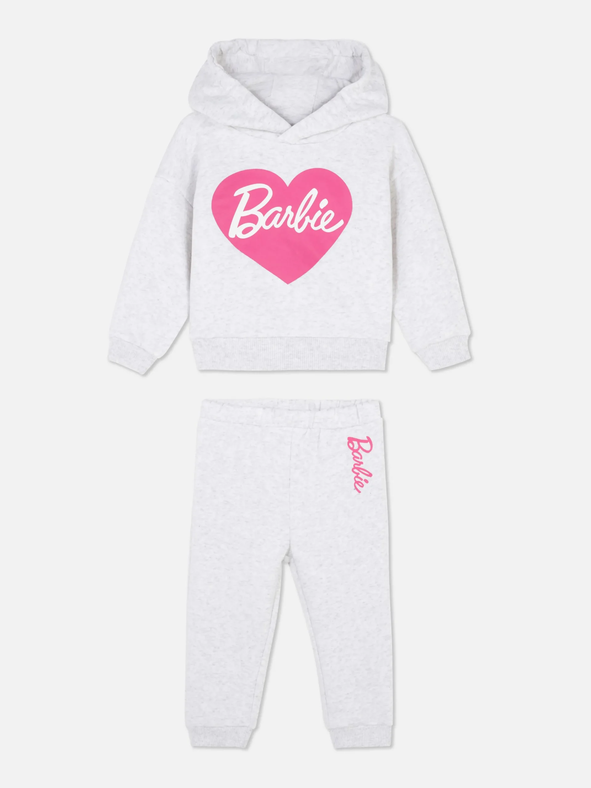 Sets Und Outfits|Primark „Barbie“ Kombi-Set Aus Hoodie Und Jogginghose Grau