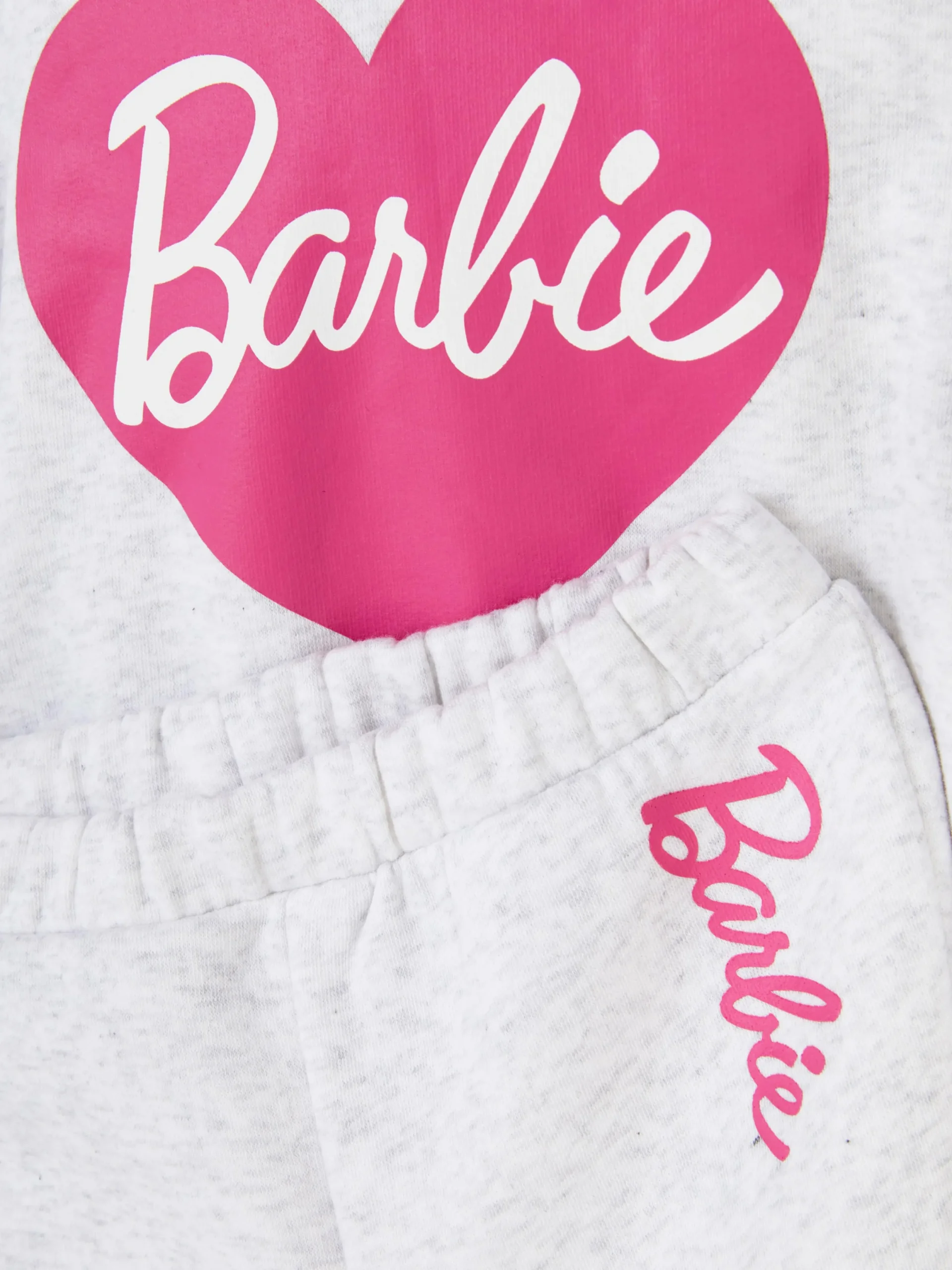 Sets Und Outfits|Primark „Barbie“ Kombi-Set Aus Hoodie Und Jogginghose Grau