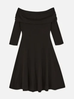 Kleider|Primark Bardot-Minikleid Schwarz