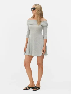 Kleider|Primark Bardot-Minikleid Grau