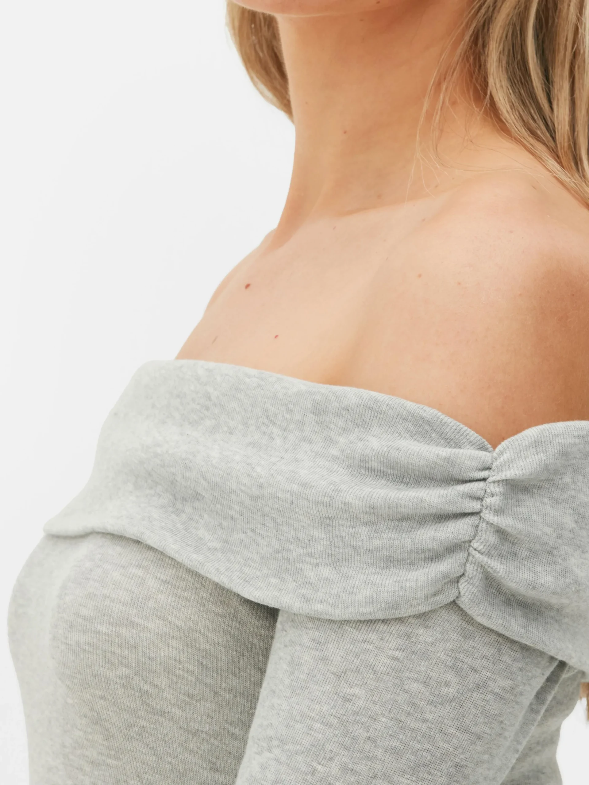 Kleider|Primark Bardot-Minikleid Grau