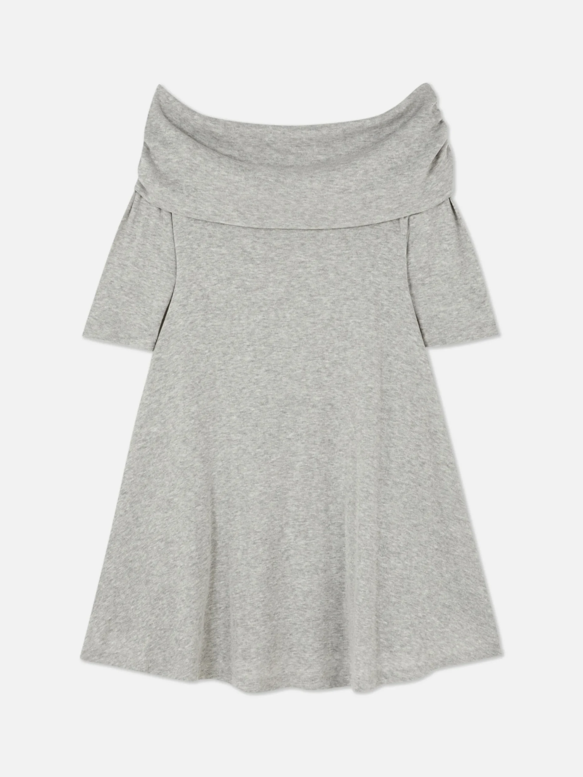Kleider|Primark Bardot-Minikleid Grau