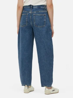 Denim|Jeans|Primark Barrel-Denim-Jeans Mittelblau