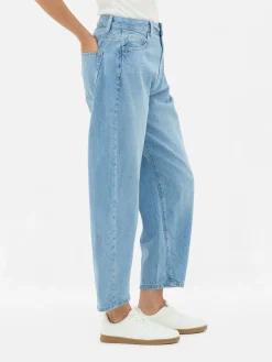 Denim|Jeans|Primark Barrel-Denim-Jeans Hellblau