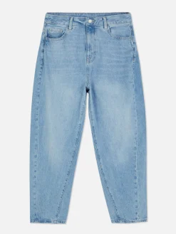 Denim|Jeans|Primark Barrel-Denim-Jeans Hellblau