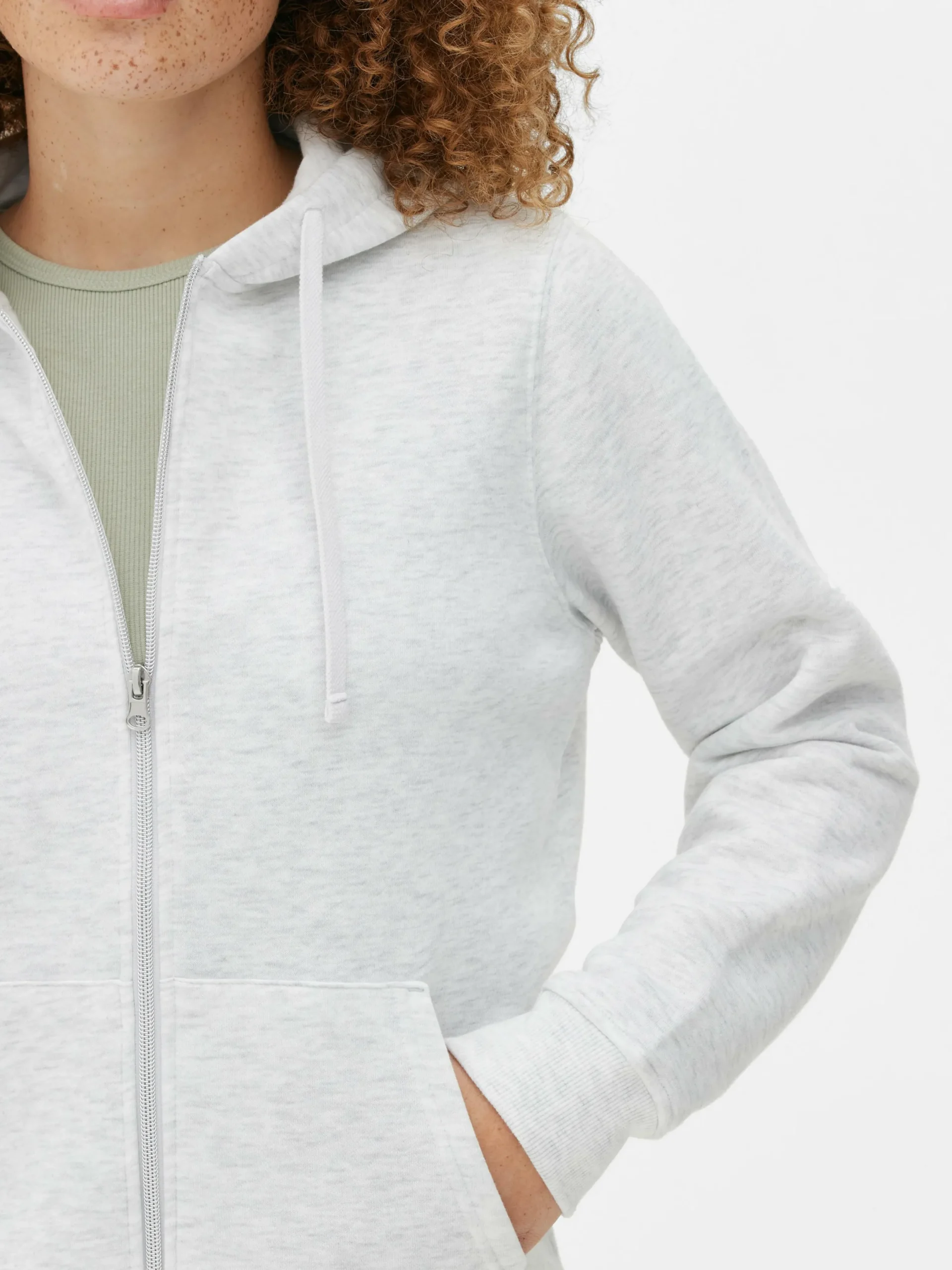 Loungewear|Hoodies Und Sweatshirts|Primark Basic Kapuzenpullover Mit Reißverschluss Grau meliert