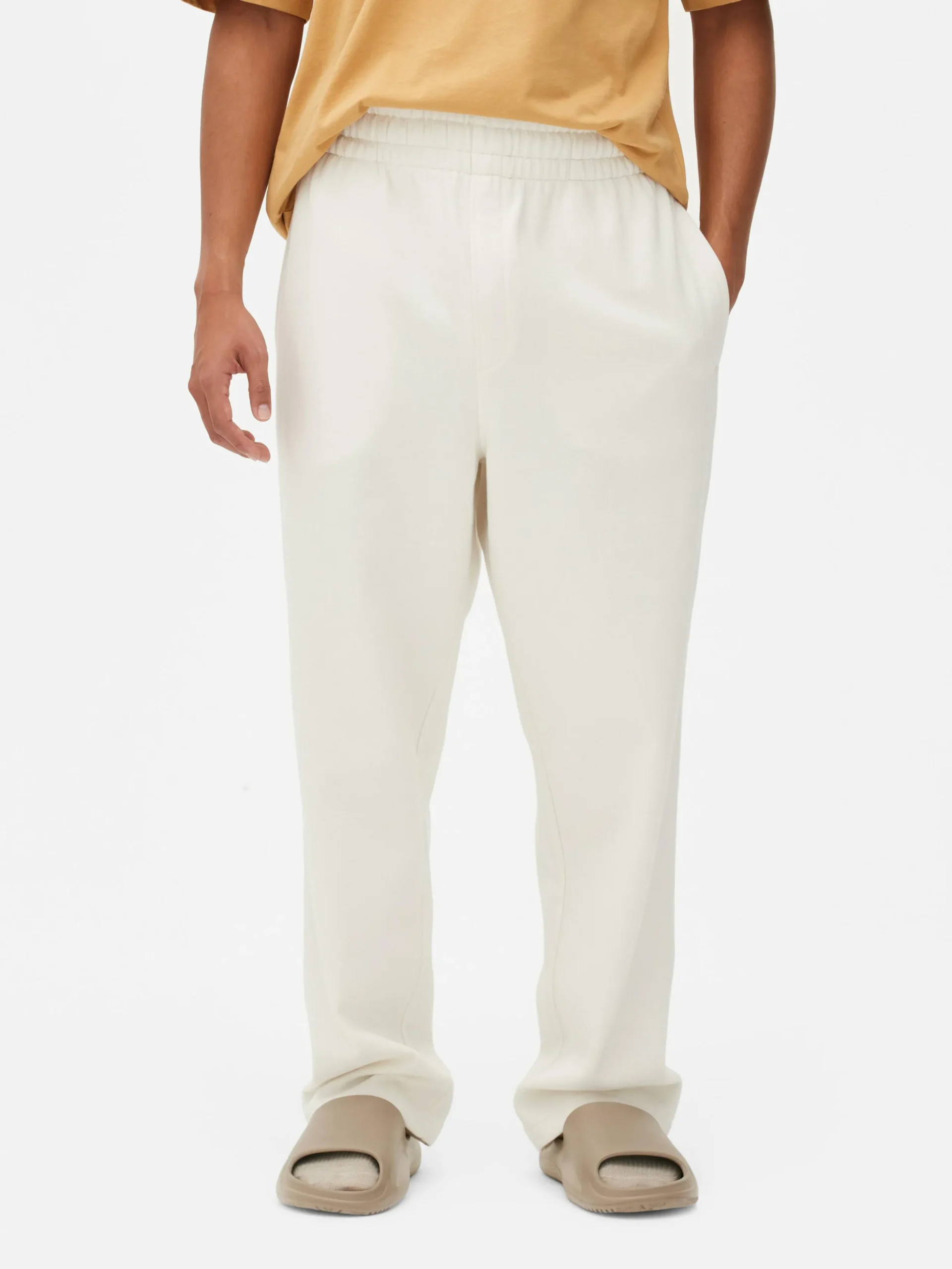 Jogginghosen|Primark Basic-Jogginghose Mit Geradem Bein Ecrufarben