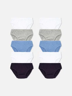 Unterwäsche|Primark Basic-Slips, 10er-Pack Multi