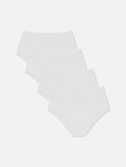 Slips|Primark Basic-Slips, 4er-Pack Weiß