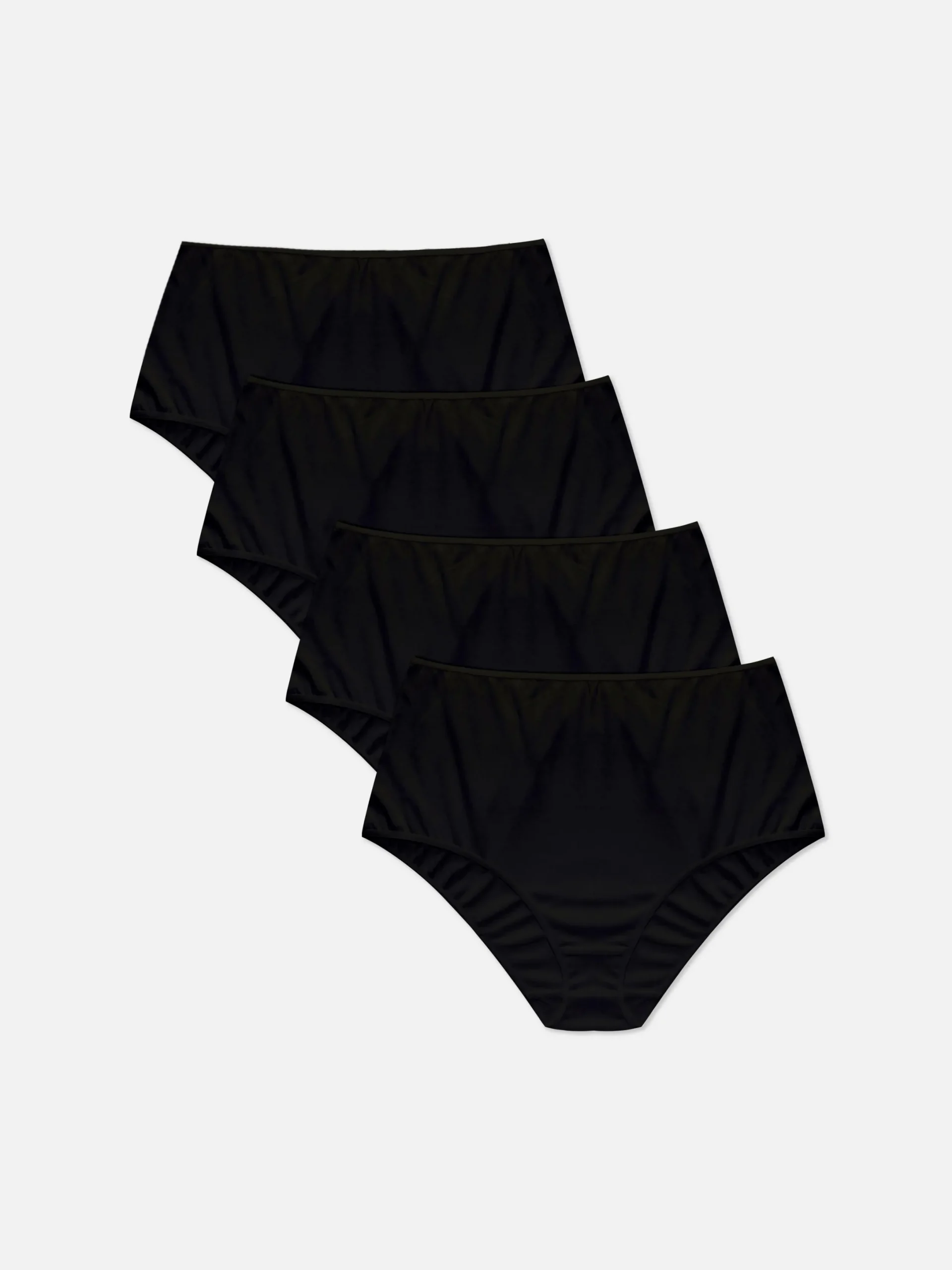 Slips|Primark Basic-Slips, 4er-Pack Schwarz