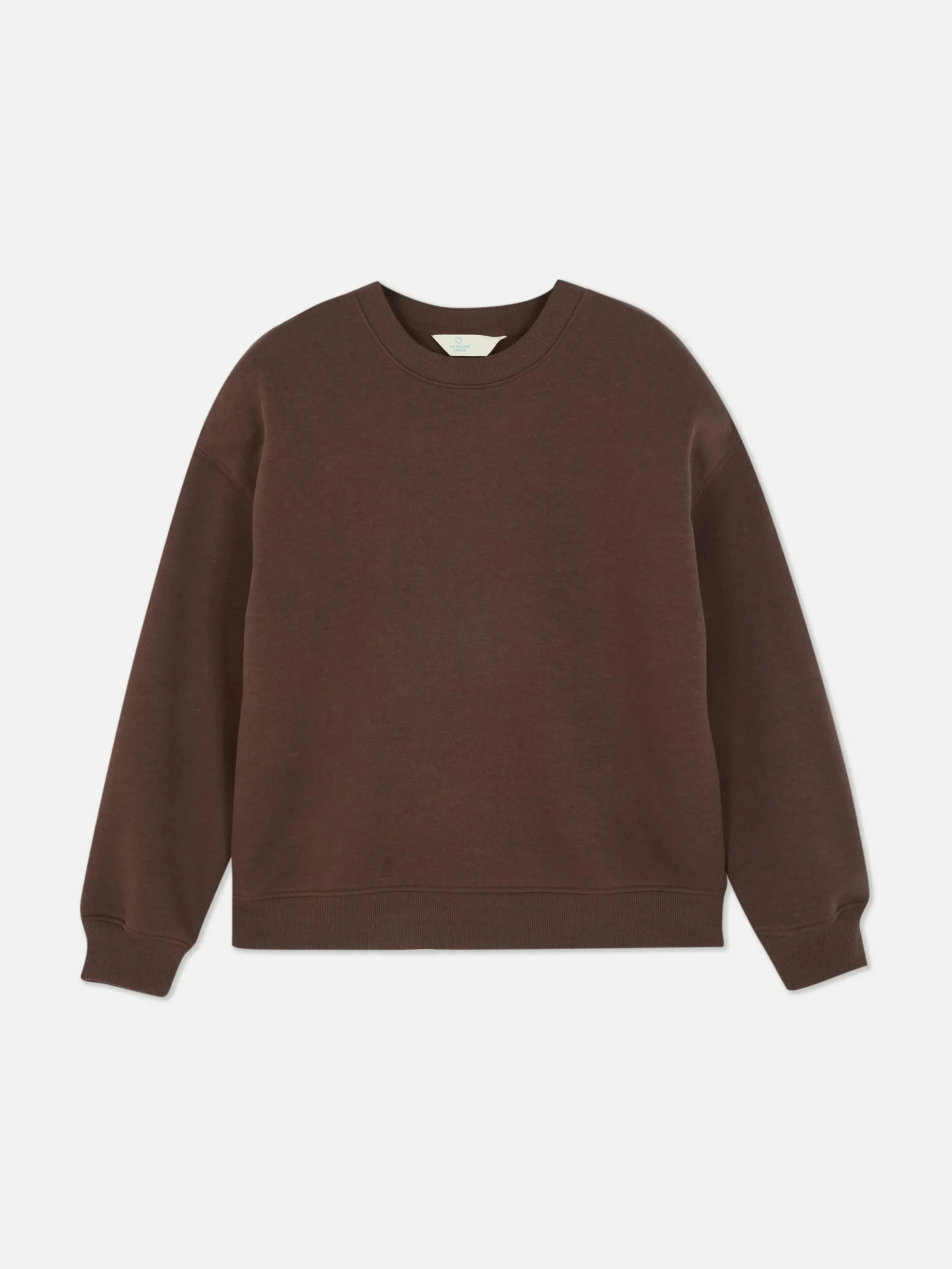 Hoodies Und Sweatshirts|Primark Basic-Sweatshirt Mit Rundhalsausschnitt Schokoladenbraun